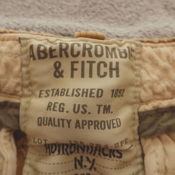 Vintage Abercrombie &‎ Fitch Cargo Shorts Khaki Y2K Paratrooper - Picture 3 of 16